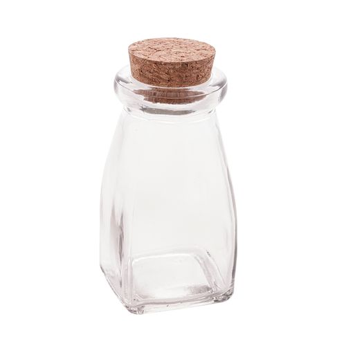 Mini Pote C/ Tampa de Rolha 120ml em Vidro