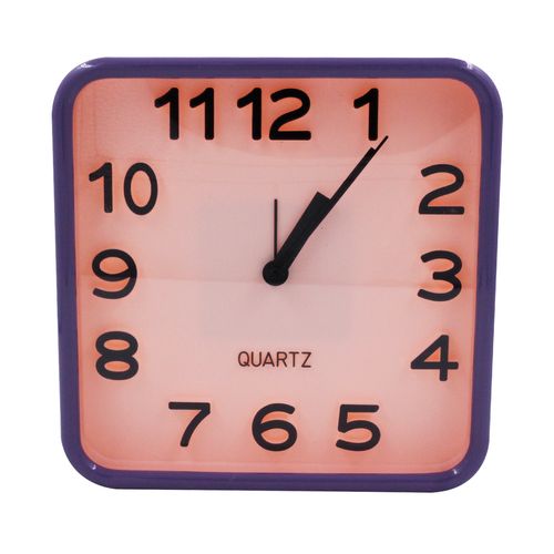 Relógio de Mesa Analógico 15x15cm em Plástico Amigold