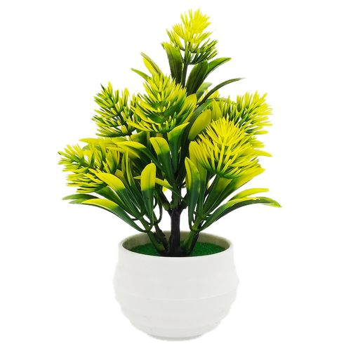 Vaso Decorativo C/Planta Artificial 6cm em Plástico