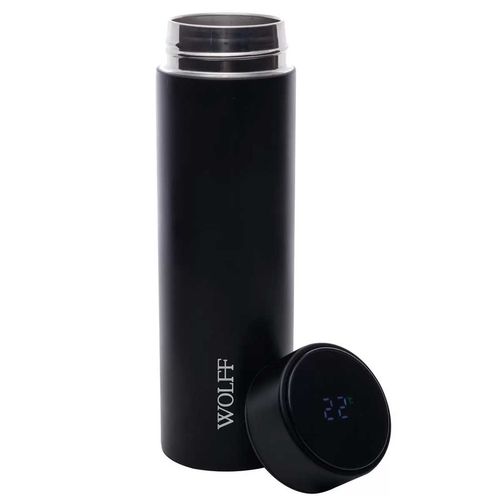 Garrafa Térmica C/ Termômetro Touch 500ml em Aço Inox Rojemac