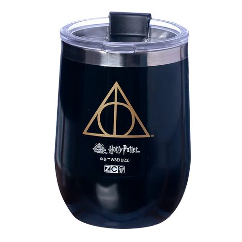 Copo Harry Potter C/ Tampa 400ml em Aço Inox Zona Criativa
