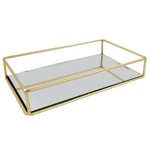 Bandeja Decorativa 23,3x15,8cm em Metal Fwb