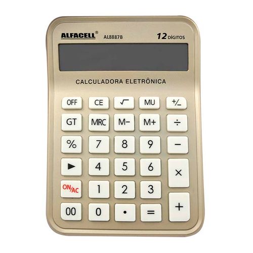 Calculadora Eletrônica de Mesa 12 Dígitos 21,3x15,3x4,2cm Imporiente