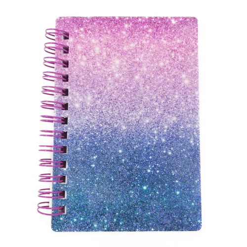Mini Caderno de Anotações Tema: Glitter 12,5x8,5cm em Papel Interponte