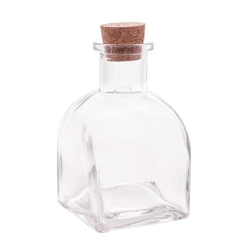 Mini Pote C/ Tampa de Rolha 110ml em Vidro Lyor