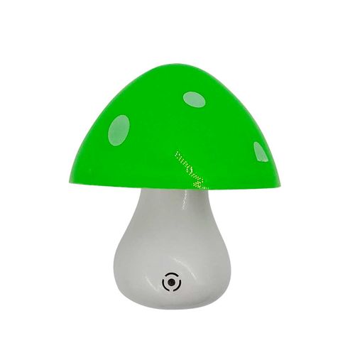 Luminária Noturna Cogumelo LED Bivolt 10,5x8cm em Plástico Moment