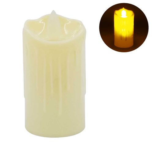 Vela Decorativa Led 9cm de Plástico Interponte