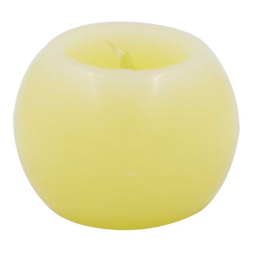 Vela de Cera C/ LED Branco Quente 5x6cm Rio de Ouro