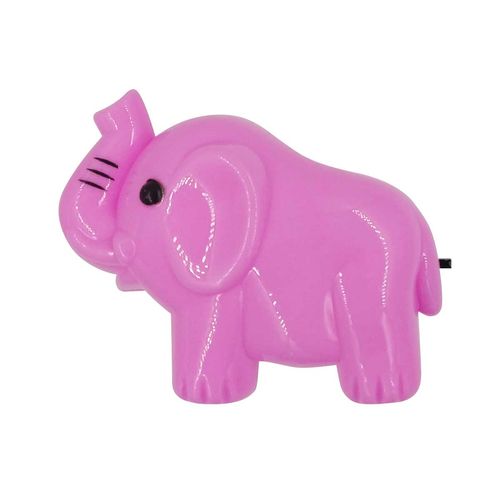 Luminária Noturna Elefante LED 8,5x11cm em Plástico Moment