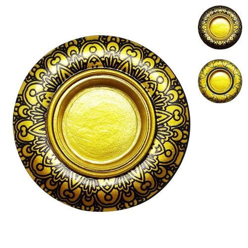 Castiçal Decorativo de Resina 8x1,5cm Modelos Sortidos Youbai