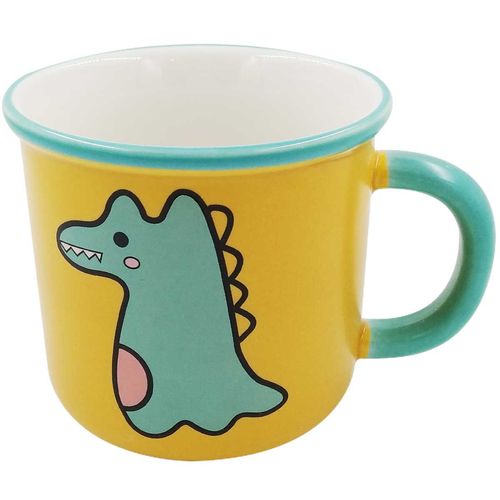 Caneca Dinossauro 8x9cm em Cerâmica World Classic