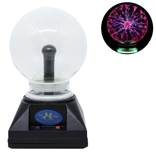 Luminária Globo de Plasma Ball Light  20cm Vidro e Plástico  127V Taimes Taimes Coml