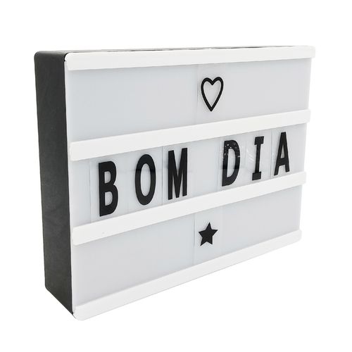 Painel Letreiro Decorativo Led 20x15cm em Plástico Asilva Presentes