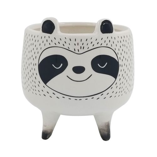 Vaso Cachepot Decorativo 12x9cm em Porcelana Brascontinental