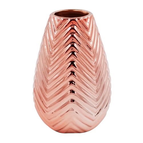 Vaso C/ Alto Relevo Decorativo 11x7cm em Porcelana Youbai