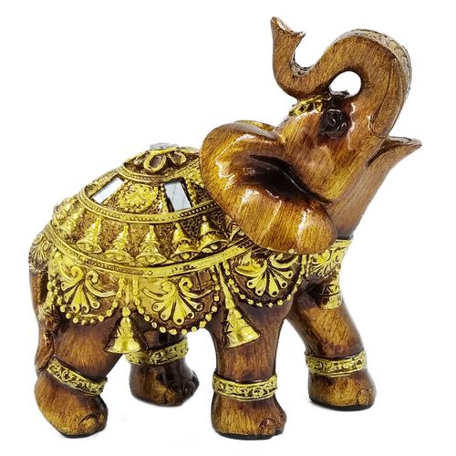 Elefante Decorativo 13x13x6,5cm em Resina Youbai