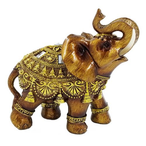Elefante Decorativo 14,5x15,5cm em Resina Youbai