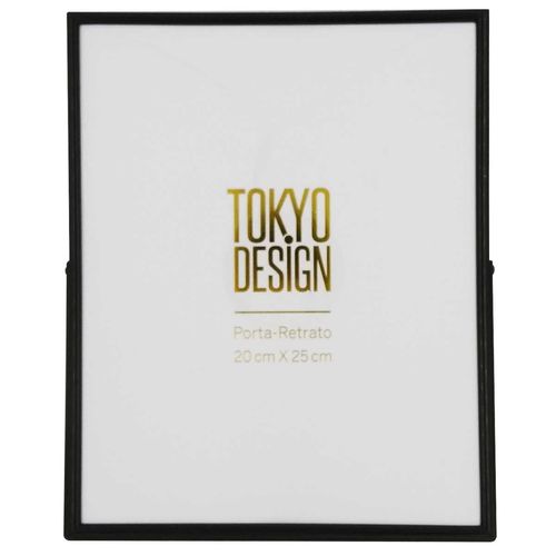 Porta Retrato Decorativo 20x25cm em Metal Tokyo Design