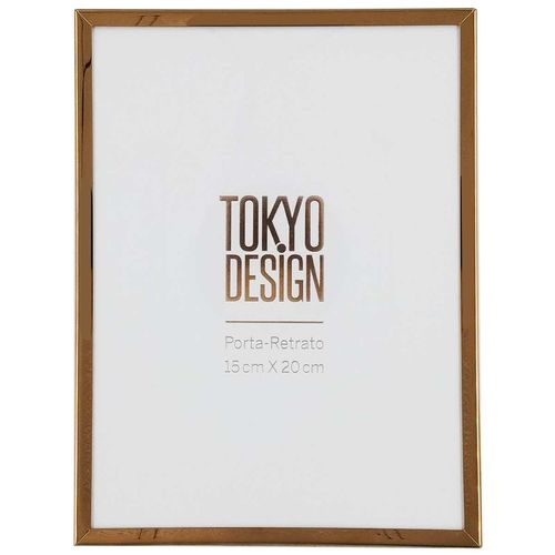Porta Retrato 15x20cm em Metal Tokyo Design