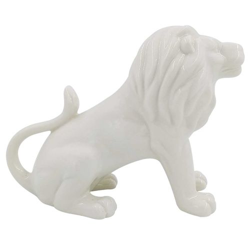 Leão Decorativo 12x16cm em Porcelana Youbai