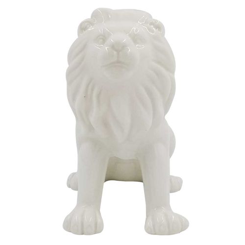 Leão Decorativo 12x16cm em Porcelana Youbai