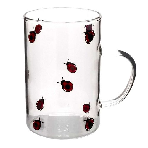 Caneca Joaninha 280ml em Vidro Lyor