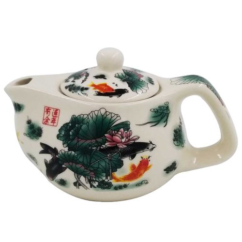 Bule Decorativo C/ Infusor 200ml em Porcelana Multiart