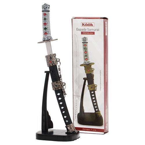 Espada Samurai Miniatura 20cm Rio de Ouro