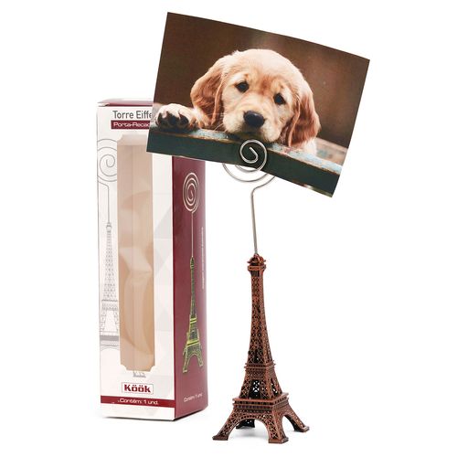 Porta - Recado Torre Eiffel 16cm Rio de Ouro