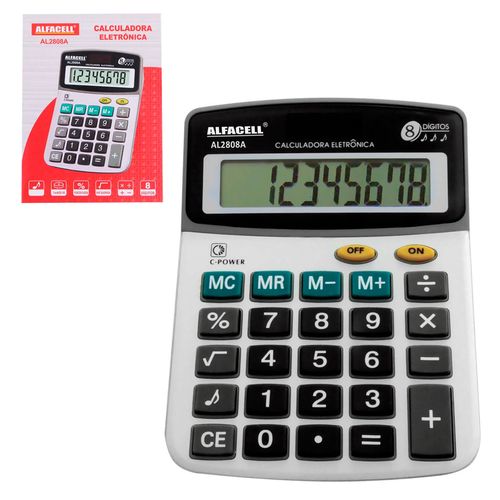 Calculadora de Mesa 8 Dígitos 13,8cm em Plástico Imporiente