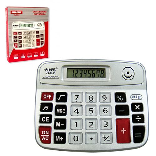 Calculadora de mesa 8 digitos 12x15cm Imporiente