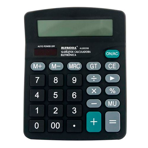 Calculadora Eletrônica de Mesa 12 Dígitos 18x14cm Imporiente