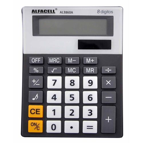 Calculadora Eletrônica de Mesa 8 Dígitos 15x11cm Imporiente