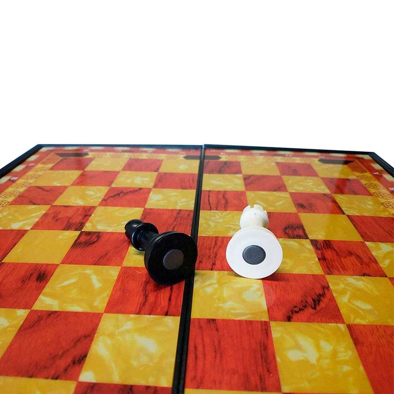 Jogo de Xadrez Magnético 16x16cm em Plástico