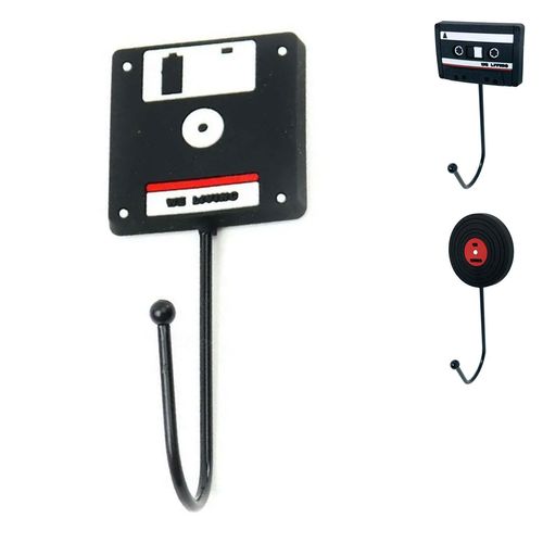 Gancho decorativo de plástico e metal modelos sortidos 17cm Livon