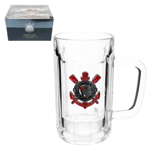 Caneca Corinthians 350ml em Vidro Mileno