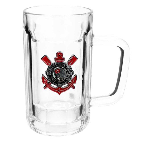 Caneca Corinthians 350ml em Vidro Mileno