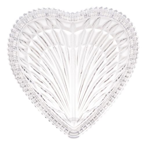Petisqueira de cristal heart 18-5x3-5cm Lyor Coliseu Presentes