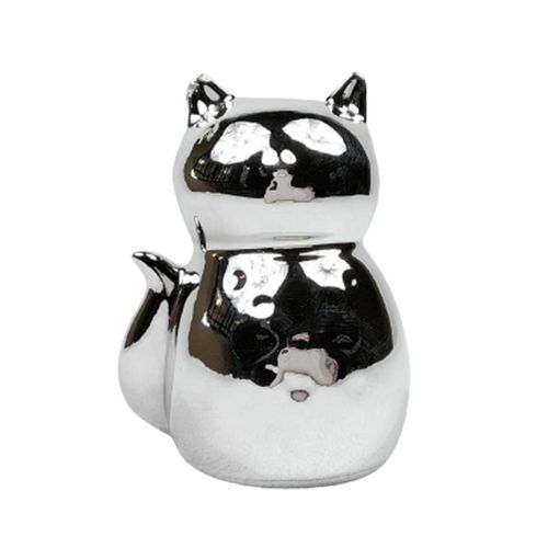 Gato Decorativo 6x5x8cm em Cerâmica World Classic