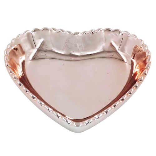 Porta Joia Coração 13x11cm em Cerâmica Interponte