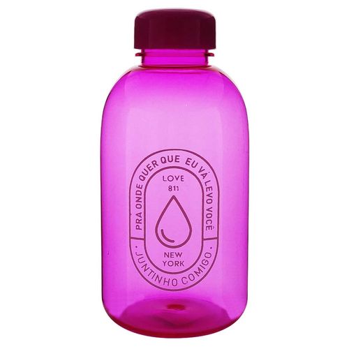 Garrafa C/ Frase Motivacional 600ml em Plástico FWB