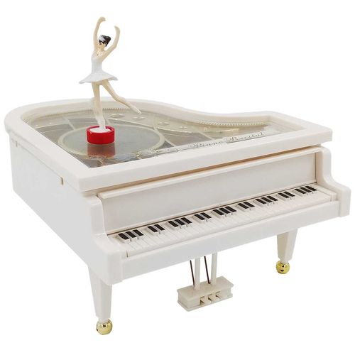 Caixa de Música Piano 17cm em Plástico UniHome