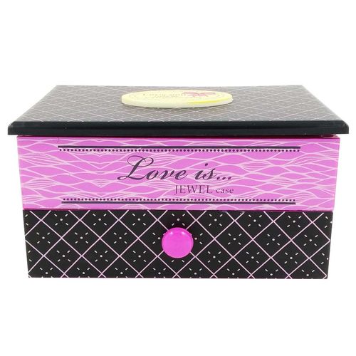 Caixa de Música Bailarina Porta Joias 15,5x8x10,5cm em Plástico Unihome