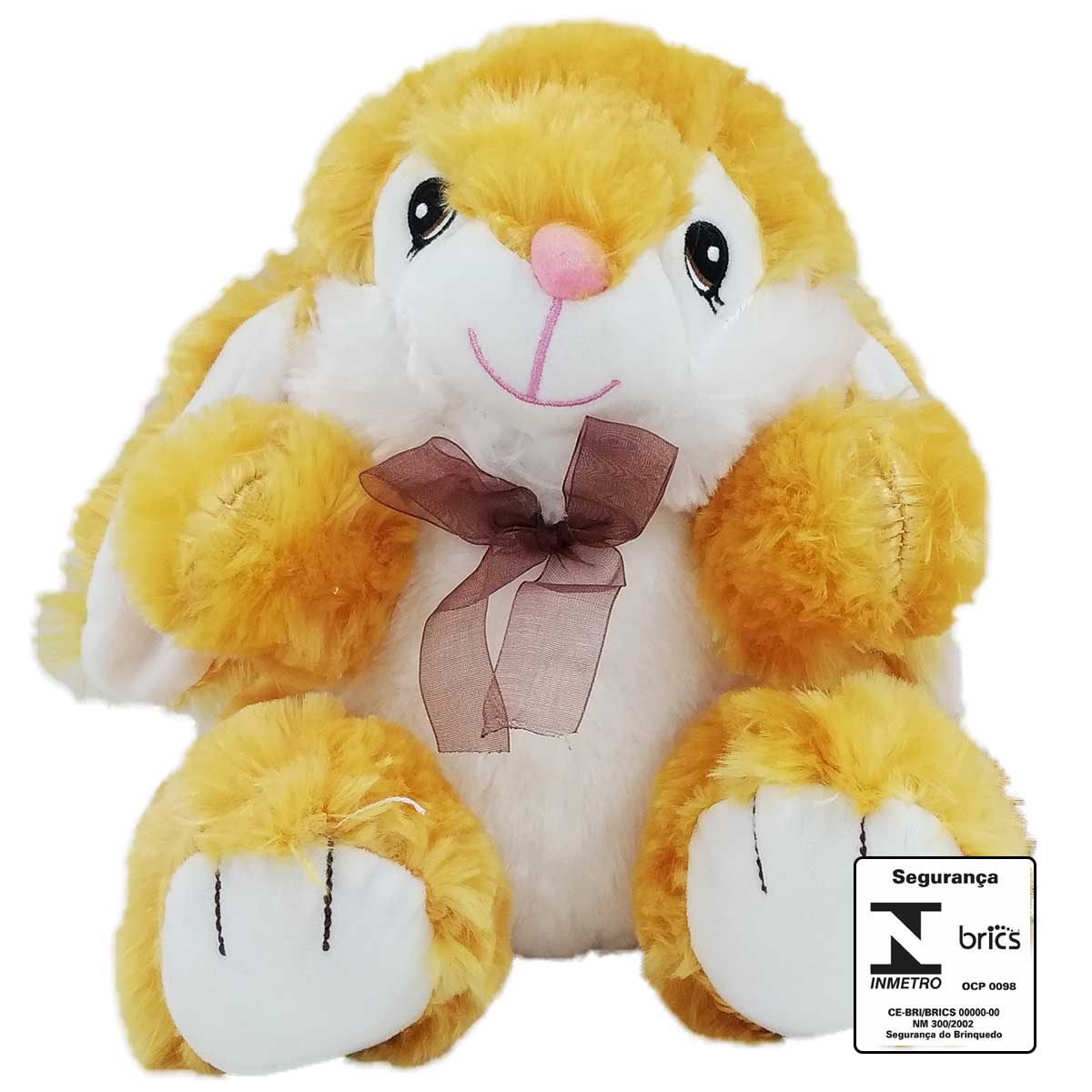 Coelho C/ Laço 23cm em Poliéster Fizzy
