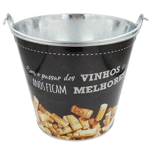 Balde de Gelo 7,6 Litros em Metal Imporiente
