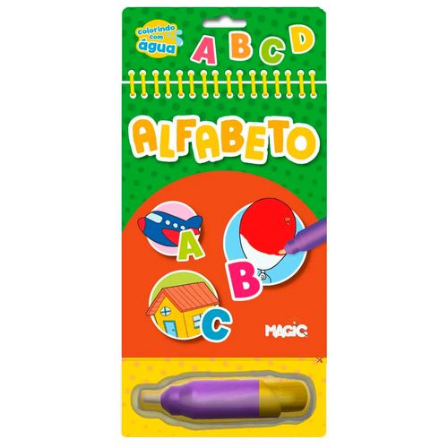 Livro Aquabook Alfabeto 18,5x13,5cm em Papelão Magic Kids