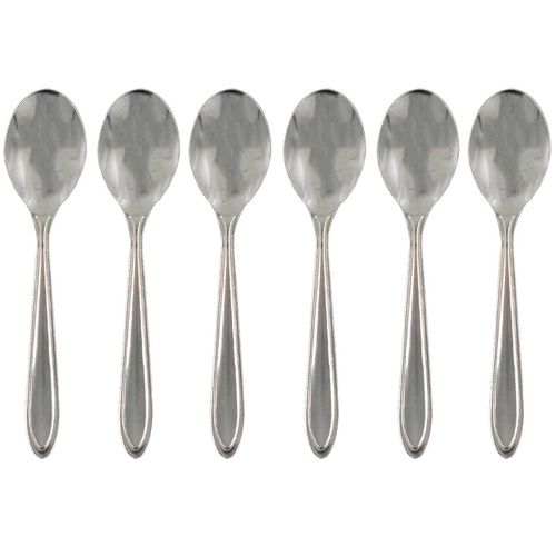 Jogo de Colheres 6 Peças 19cm em Aço Inox Livon