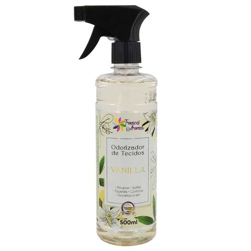 Odorizador de Tecidos Vanilla 500ml em Plástico Tropical Aromas