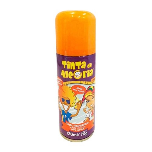 Tinta da alegria spray para cabelo laranja 120ml Ima Aerossois Ima Aerossois L