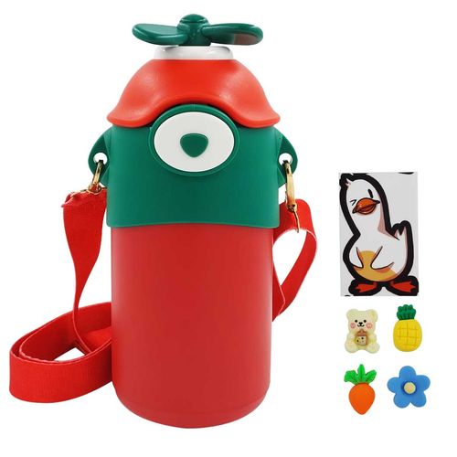 Garrafa Isotérmica Infantil C/ Alça 500ml em Aço Inox Golden Rio